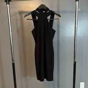 Bebe black fitted mini dress size S